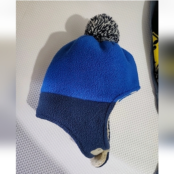 L.L.Bean Blue Fleece Hat with Pom - Picture 7 of 11